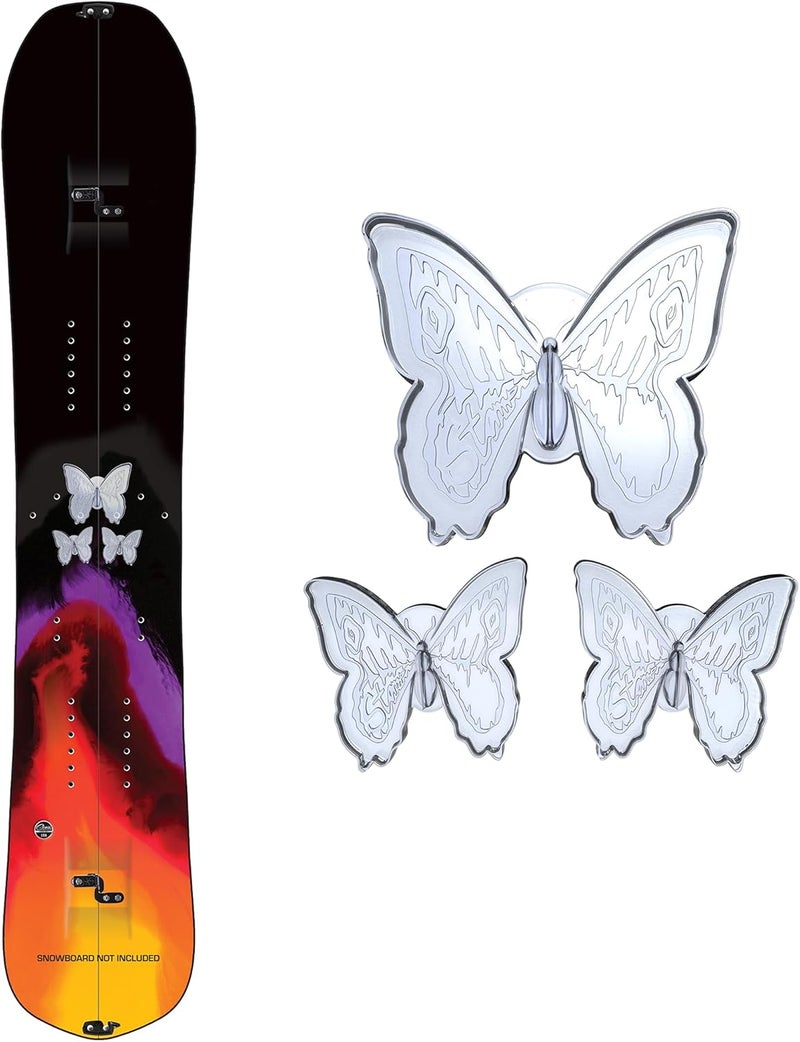 Stompgrip Premium Snowboard Stomp Pad | Butterflies | 3D Collection | 3D Decal - Image 1